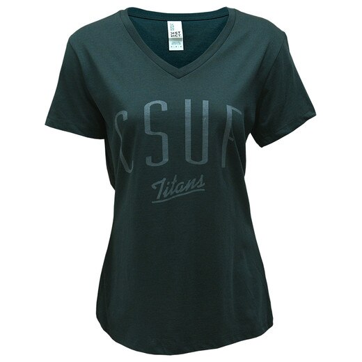 CSUF Forest Fade V-Neck Tee